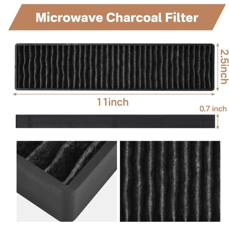 2pcs /Pack PVM9005SJ8SS Microwave Charcoal Filter For GE PNM9216SK5SS / JVM7195EK5ES