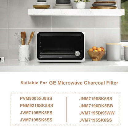 2pcs /Pack PVM9005SJ8SS Microwave Charcoal Filter For GE PNM9216SK5SS / JVM7195EK5ES
