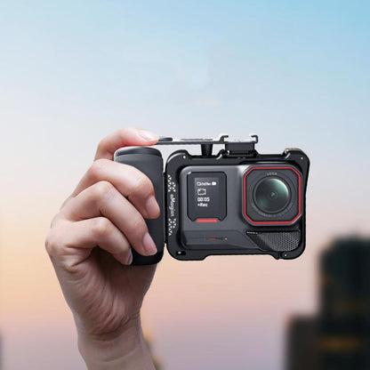 aMagisn Xplorer Grip Kit Street Vlogging Handle For Insta360, DJI Action, and GoPro Hero Series Action Cameras, For Insta360, DJI Action, and GoPro