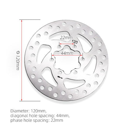 For Niu KQi3 KQi2 Electric Scooter 120mm 6-Bolt Disc Brake Rotor with Mounting Screws