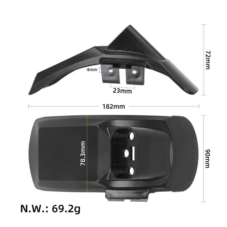 For Kukirin G2 Pro DB Electric Scooter, Rear Fenders with License Plate Bracket, Front Fenders