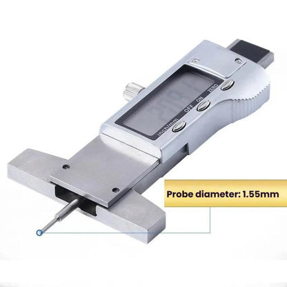 Syntek Electronic Digital Display Tire Tread Depth Caliper 0-25mm Measuring Tread Depth Gauge, All-metal