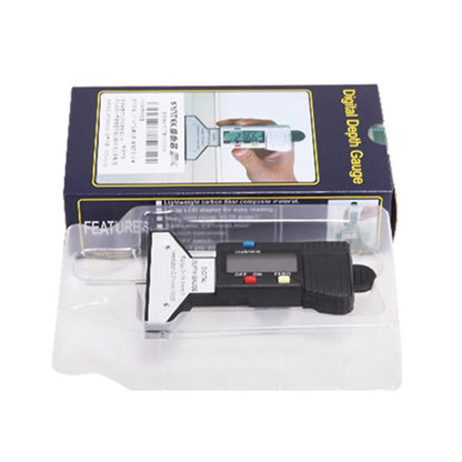 Règle de mesure de profondeur numérique Syntek 0-25mm, jauge électronique de profondeur de pneu, noir, argent