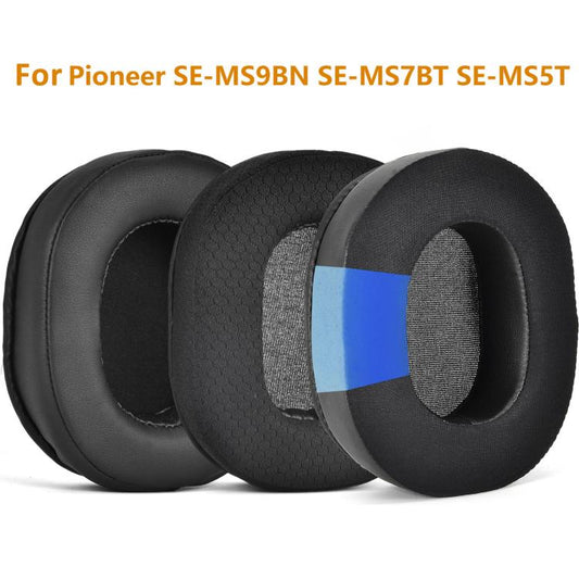 1pair Replacement Ear Pads for Pioneer SE-MS9BN SE-MS7BT SE-MS5T Headphones, Leather Type, Mesh Cloth Type, Ice Feel Type