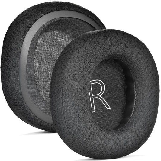For Microsoft Xbox Series Gaming Headset 1pair Ear Cushion Covers Replacement Ear Pads, Football Net Black
