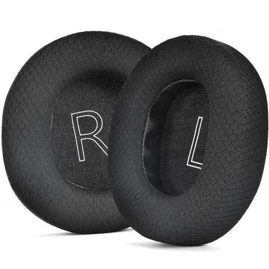 For Microsoft Xbox Series Gaming Headset 1pair Ear Cushion Covers Replacement Ear Pads, Football Net Black