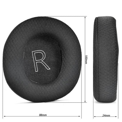 For Microsoft Xbox Series Gaming Headset 1pair Ear Cushion Covers Replacement Ear Pads, Football Net Black