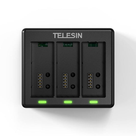 For GoPro HERO13 Black TELESIN 3 Slots Charging Base Action Camera Accessories, Charging Base