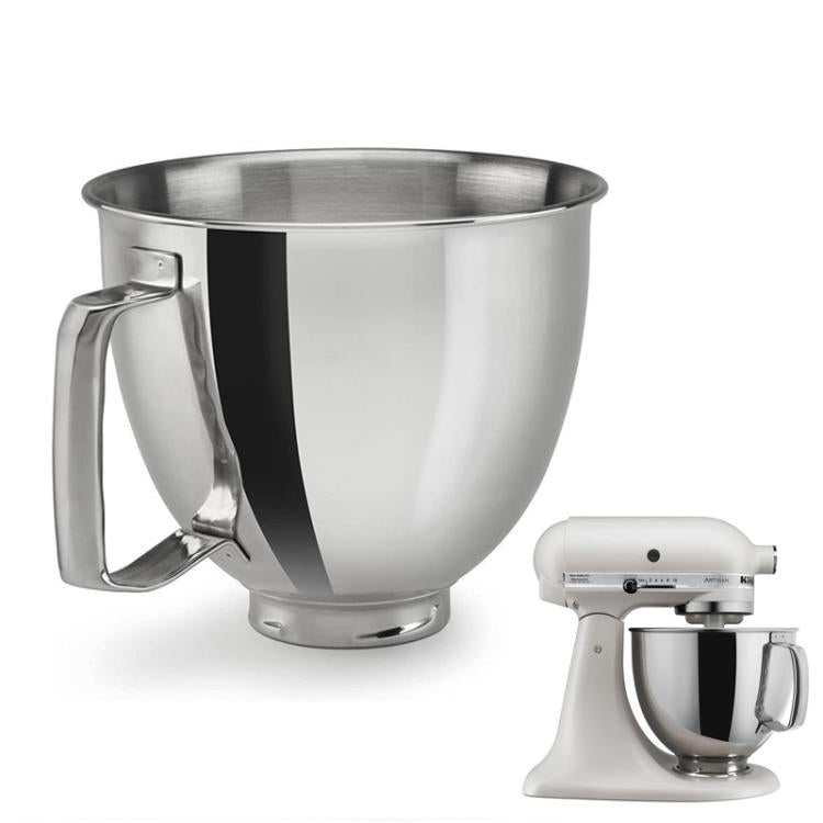 Bol mélangeur en acier inoxydable pour robots pâtissiers KitchenAid 4,5 et 5 pintes, bol mélangeur de 5 pintes