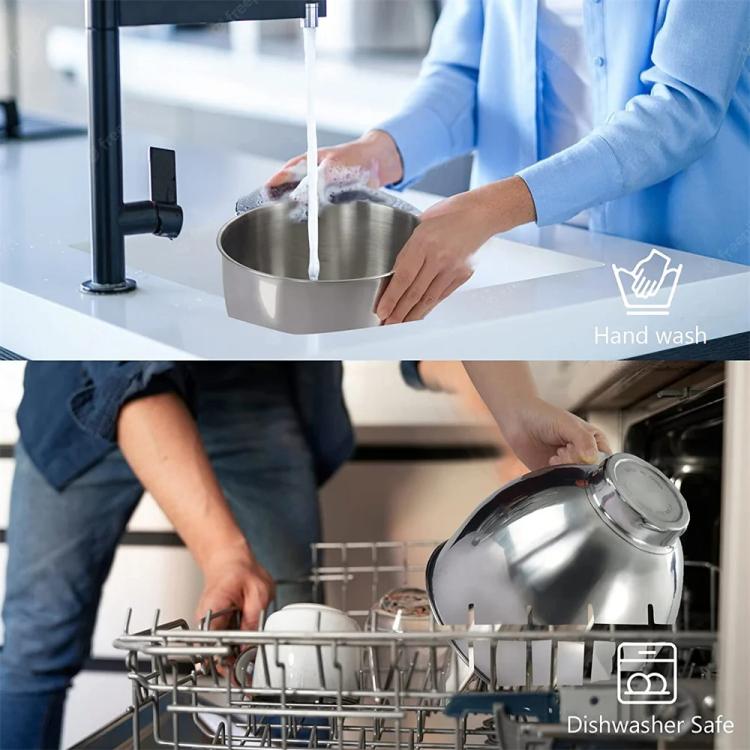 Bol mélangeur en acier inoxydable pour robots pâtissiers KitchenAid 4,5 et 5 pintes, bol mélangeur de 5 pintes