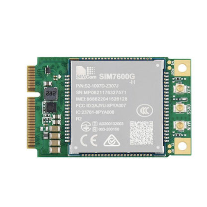 SIMCom SIM7600G-H-PCIE 4G LTE Cat-4 Module, Global Coverage, GNSS, Mini-PCIe Connector