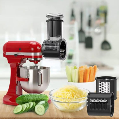 Multi-Functional Slicing & Shredding Set For KitchenAid Stand Mixers & Cuisinart SM-50 Series, Slicing & Shredding Set