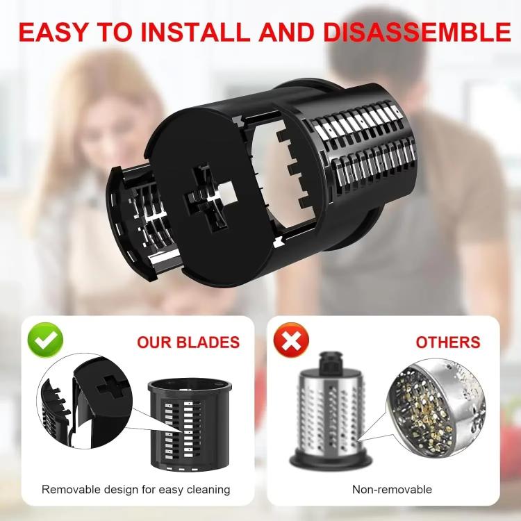 Multi-Functional Slicing & Shredding Set For KitchenAid Stand Mixers & Cuisinart SM-50 Series, Slicing & Shredding Set