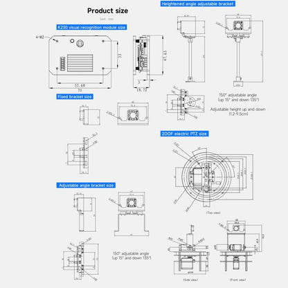 Yahboom K230 Vision Module Standard Edition CanMV Face Recognition Camera Sensor