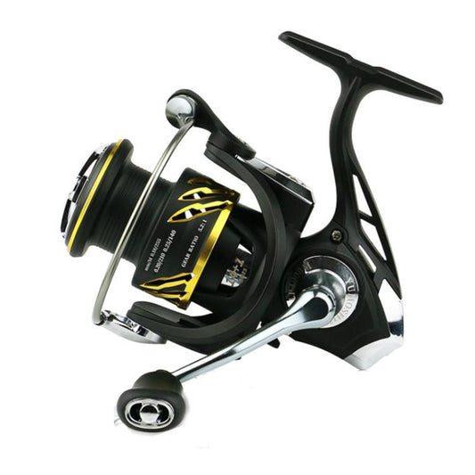 Carrete de pesca giratorio metálico de cero espacio con relación de engranajes de alta velocidad 5.2:1, YUMOSHI LP2000M, YUMOSHI LP3000M, YUMOSHI LP4000M, YUMOSHI LP5000M, YUMOSHI LP6000M, YUMOSHI LP7000M