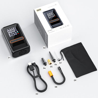 Portable Wireless Digital Display Car Automatic Air Pump, SUITU ST-9648B, SUITU ST-9648C With Cigarette Lighter