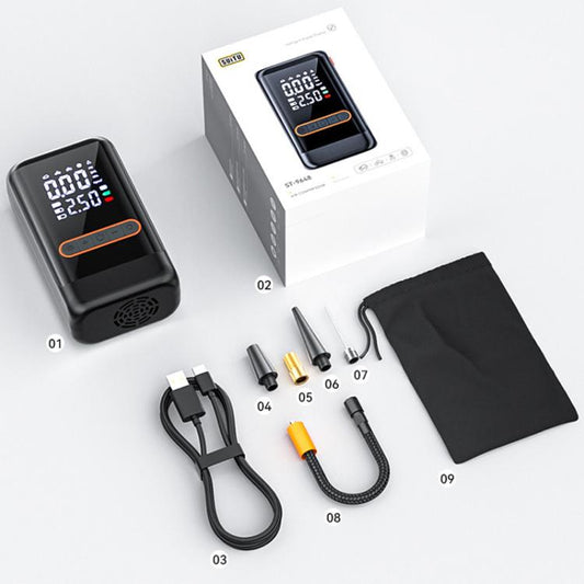 Portable Wireless Digital Display Car Automatic Air Pump, SUITU ST-9648B, SUITU ST-9648C With Cigarette Lighter