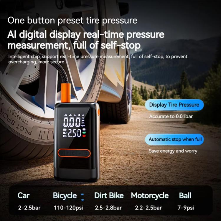 Portable Wireless Digital Display Car Automatic Air Pump, SUITU ST-9648B, SUITU ST-9648C With Cigarette Lighter