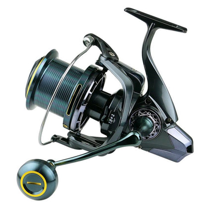 Moulinet à Tambour Fixe Entièrement Métallique à Structure à Vis Sans Jeu, Rapport de Transmission 4.7:1, Poignée Vissée pour Lancer de Surf et Ancrage, YUMOSHI TC9000, YUMOSHI TC10000, YUMOSHI TC12000, YUMOSHI TC14000