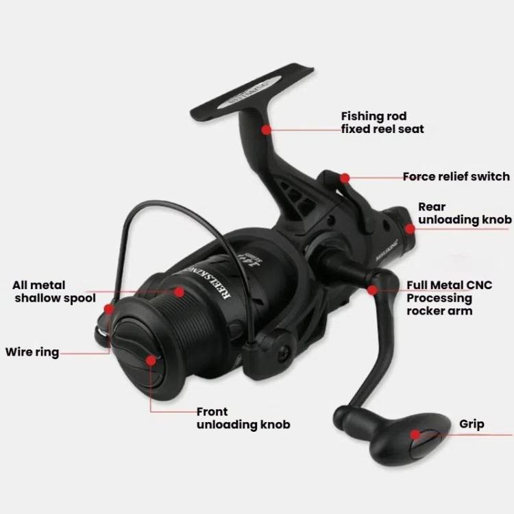 Dual Brake Fishing Reel Metal Shallow Spool & Zero-Gap Design for Long Casting, YUMOSHI KP3000, YUMOSHI KP4000, YUMOSHI KP5000, YUMOSHI KP6000, YUMOSHI KP7000, YUMOSHI KP8000