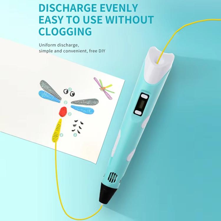 Hand-held 3D Printing Pen Kit with 20 Colors PLA Filament, Drawing Pad, Base, Scissors, Finger Guards, Art Book & Accessories