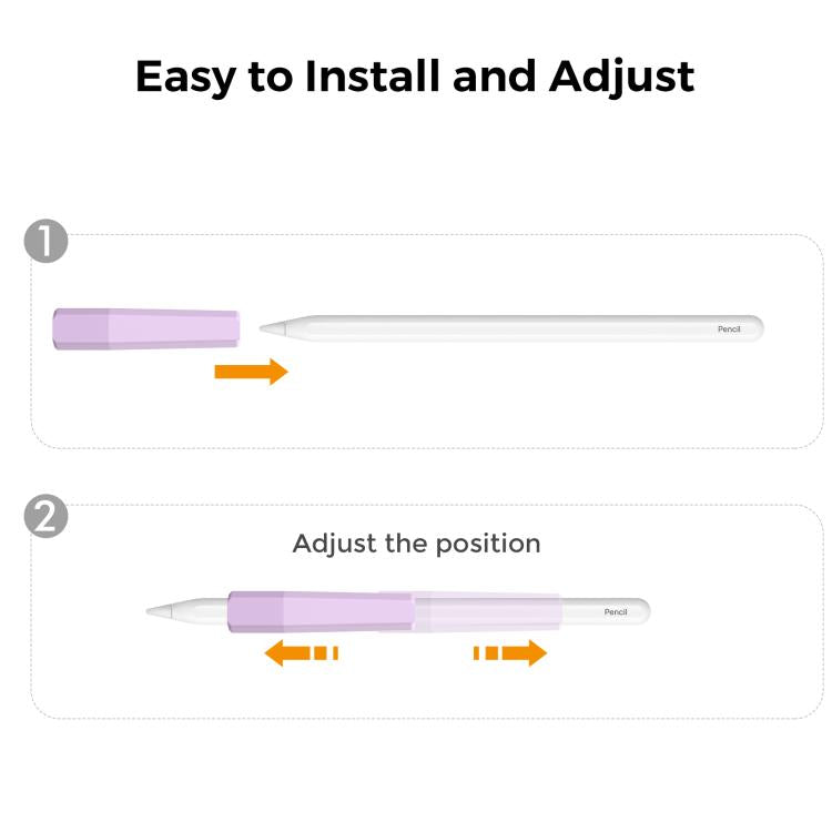 For Apple Pencil 3 / 2 / 1 AhaStyle PT185 3pcs /Set Silicone Pen Grip