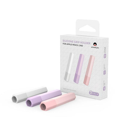 For Apple Pencil 3 / 2 / 1 AhaStyle PT185 3pcs /Set Silicone Pen Grip