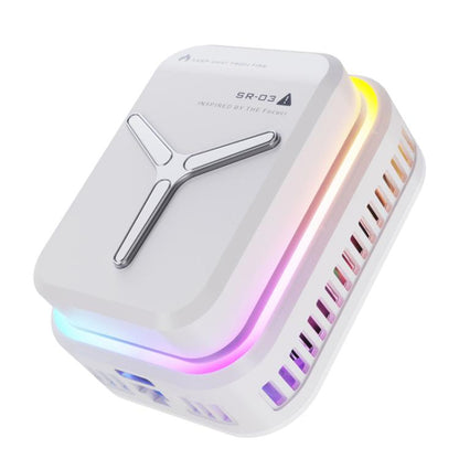 Refroidisseur magnétique sans fil SR03 pour téléphone avec lumière LED et refroidissement par semi-conducteurs overclockés, SR03 (Noir), SR03 (Blanc)