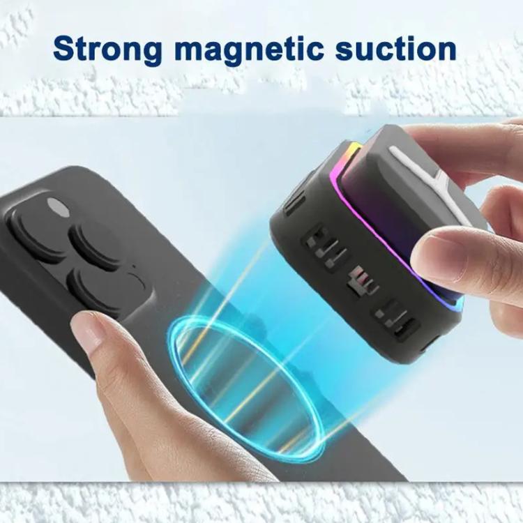 Refroidisseur magnétique sans fil SR03 pour téléphone avec lumière LED et refroidissement par semi-conducteurs overclockés, SR03 (Noir), SR03 (Blanc)