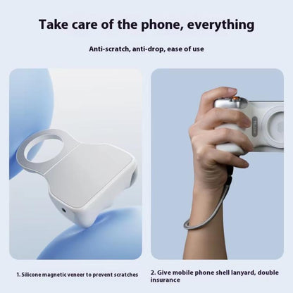 TELESIN P1-MP-10 Magnetic Camera Shoot Hand Grip Bluetooth Remote Control Mobile Phone Camera Handle, P1-MP-10 White, P1-MP-10 Black
