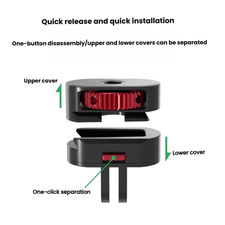 Action Camera 1/4 Metal Adapter Quick Release Mount