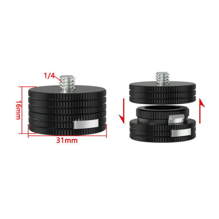 Action Camera Quick Release Adapter Tripod Accessories, TFSM100 1/4 Male To Female, TFSM101 1/4 Female To Female, TFSM102 1/4 Male To 2-page Card Slot, TFSM103 1/4 Female To 2-page Card Slot, TFSM104 1/4 Male To 3-page Card Slot                        ...