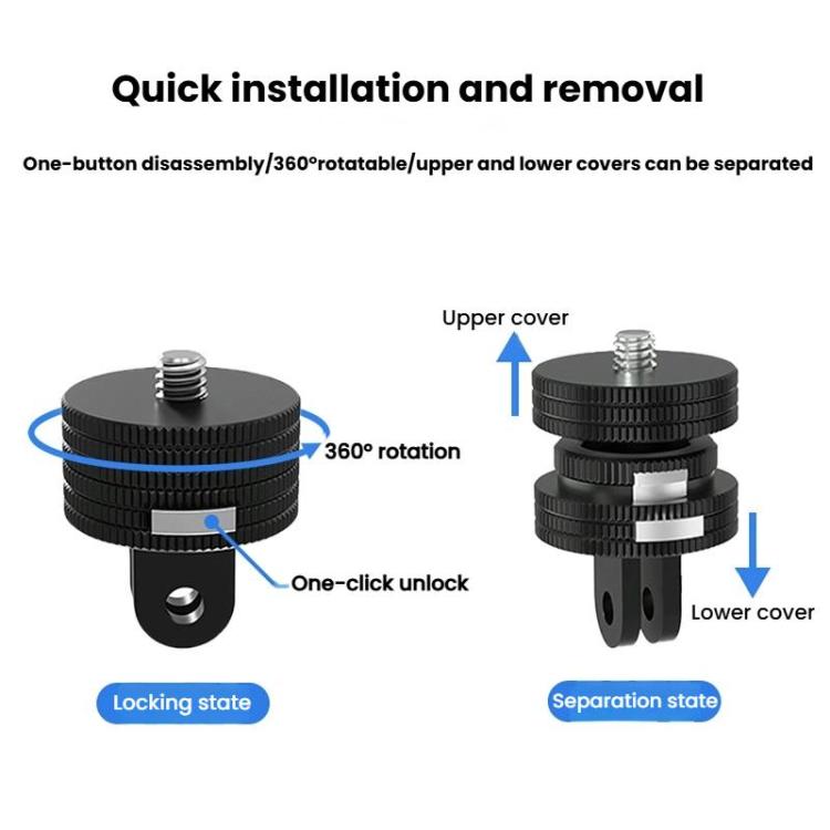 Action Camera Quick Release Adapter Tripod Accessories