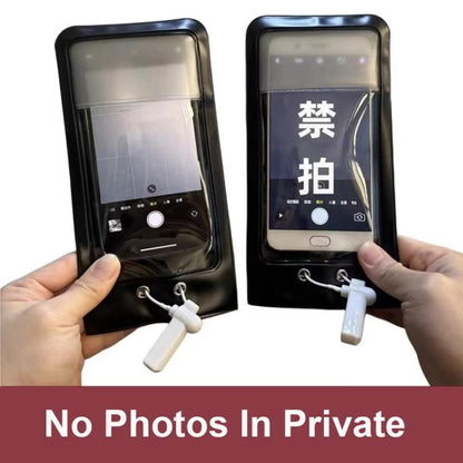 Privacy Phone Pouch with Locking Clasp Anti-Spy Photography Protection for Confidential Meetings & Workplace