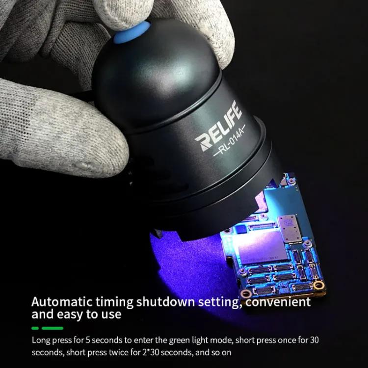 Mobile Phone Repair UV Glue Ultraviolet Curing Lamp Fluorescent Detection Green Oil Curing Light, RELIFE RL-014A