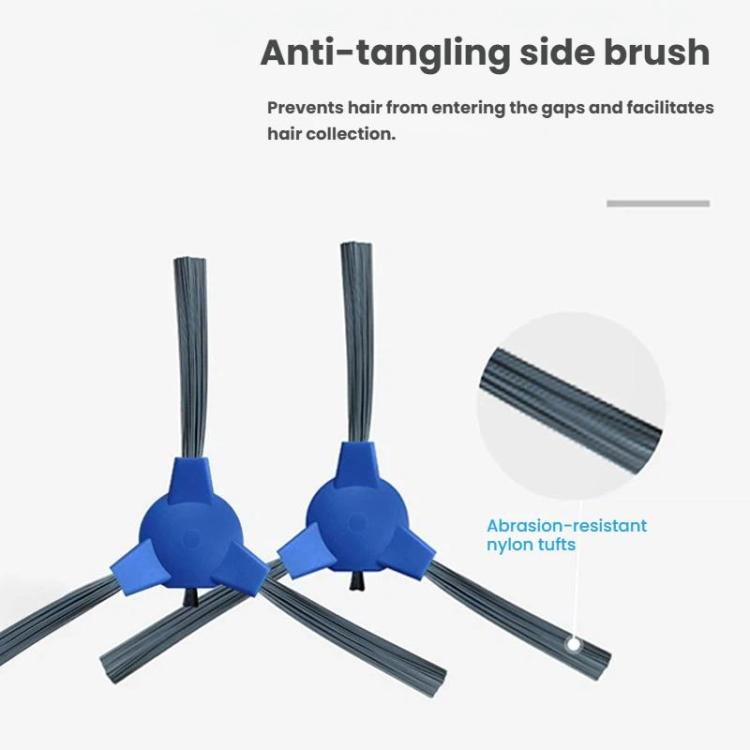 Replacement For Proscenic 850T Robot Vacuum, 2pairs Side Brush, 2pcs Filter, Main Brush, Mop Pad