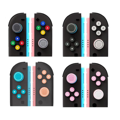 For Nintendo Switch 2 Joy-Con Controllers Silicone Button Skins & Joystick Caps Set