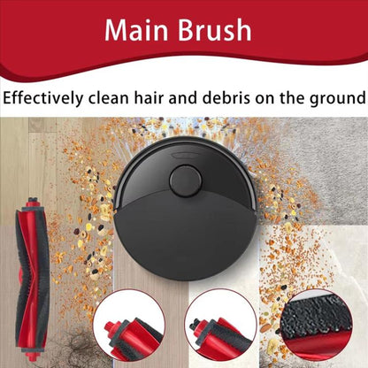 Replacement For Roborock Q10 S5 Robot Vacuum, Main Brush, 2pcs Filter, 4pcs Side Brush, 2pcs Mop Pad, 2pcs Dust Bag