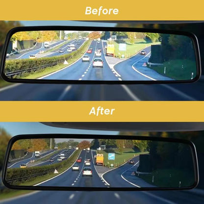Car Interior Rearview Mirror Anti-Glare Film Large Size Anti-Reflective Film, Inverted Triangle 50x200mm, Oval 50x200mm, Inverted Triangle 55x250mm, Inverted Triangle 65x250mm