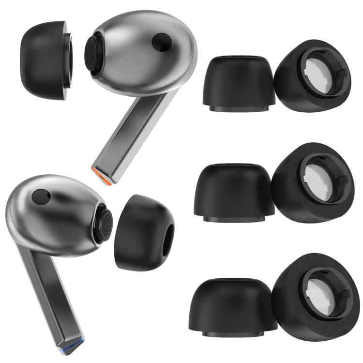 For Samsung Galaxy Buds3 Pro AhaStyle WG168 Memory Foam Anti-Slip Anti-Loss Earplug Cap, S+M+L, L, M, S
