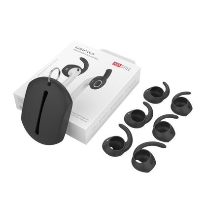 For AirPods 1 / 2 AhaStyle PT60 3pairs S+M+L Earphone Silicone Earmuffs Loss Prevention Earbud Caps, For AirPods 1 / 2 PT60-3, For AirPods 1 / 2 PT60