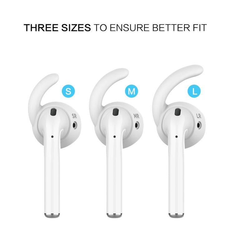 For AirPods 1 / 2 AhaStyle PT60 3pairs S+M+L Earphone Silicone Earmuffs Loss Prevention Earbud Caps, For AirPods 1 / 2 PT60-3, For AirPods 1 / 2 PT60