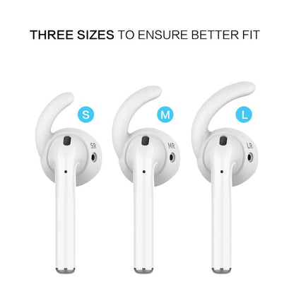 For AirPods 1 / 2 AhaStyle PT60 3pairs S+M+L Earphone Silicone Earmuffs Loss Prevention Earbud Caps, For AirPods 1 / 2 PT60-3, For AirPods 1 / 2 PT60