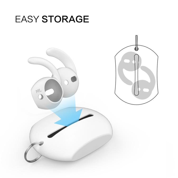 For AirPods 1 / 2 AhaStyle PT60 3pairs S+M+L Earphone Silicone Earmuffs Loss Prevention Earbud Caps, For AirPods 1 / 2 PT60-3, For AirPods 1 / 2 PT60
