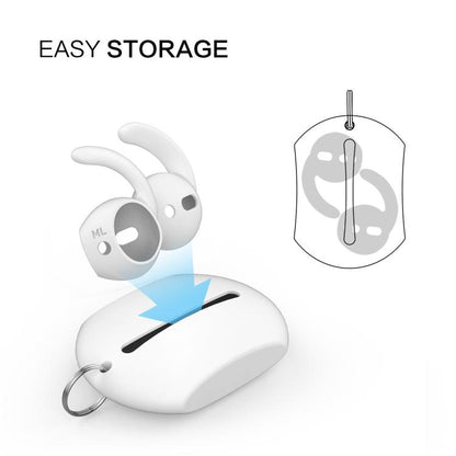 For AirPods 1 / 2 AhaStyle PT60 3pairs S+M+L Earphone Silicone Earmuffs Loss Prevention Earbud Caps, For AirPods 1 / 2 PT60-3, For AirPods 1 / 2 PT60