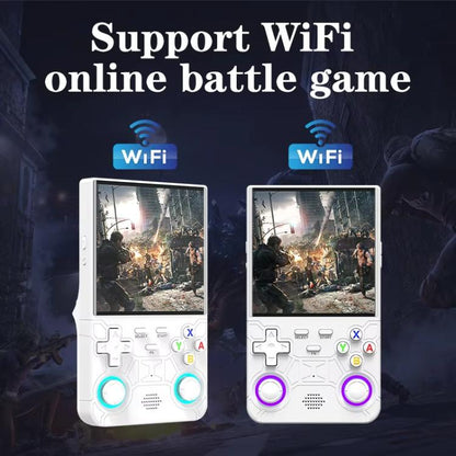 R36 Ultra 4-inch Open-Source Linux Handheld Game Console with Wi-Fi/MIFI Support Retro Portable Arcade, 64G, 128G