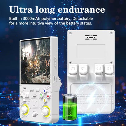 R36 Ultra 4-inch Open-Source Linux Handheld Game Console with Wi-Fi/MIFI Support Retro Portable Arcade, 64G, 128G