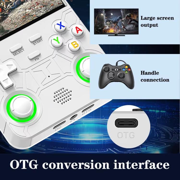 R36 Ultra 4-inch Open-Source Linux Handheld Game Console with Wi-Fi/MIFI Support Retro Portable Arcade, 64G, 128G