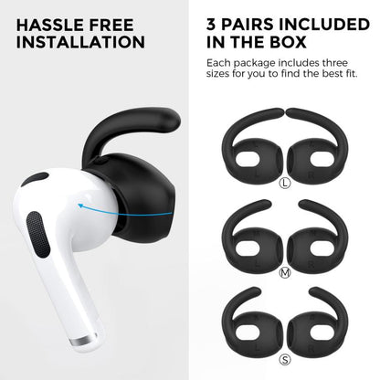 For AirPods 3 AhaStyle PT60-3 3pairs S+M+L Earphone Silicone Soft Ear Covers, For AirPods 3 PT60-3, For AirPods 3 PT60