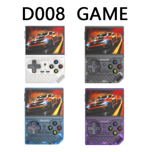 D008 3.5-Inch HD Retro Handheld Game Console With ARM Cortex-A7 800MHz, 1GB RAM & HDMI Output, 64G Whitte, 64G Clear Black, 64G  Clear Blue, 128G White, 128G Clear Black, 128G Clear Blue